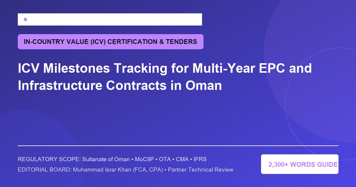 ICV Milestones Tracking for Multi-Year EPC and Infrastructure Contracts in Oman - Muscat Auditing & Accounting Services Oman