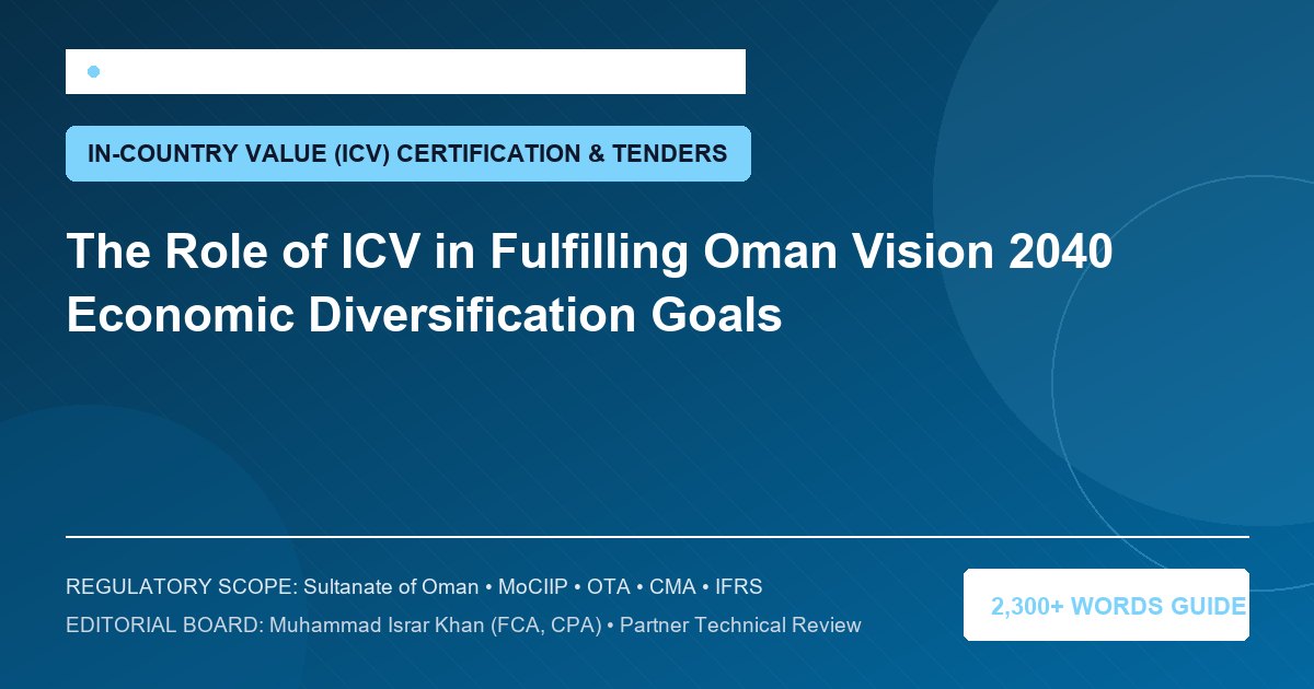 The Role of ICV in Fulfilling Oman Vision 2040 Economic Diversification Goals - Muscat Auditing & Accounting Services Oman